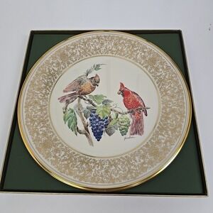 Lenox China Boehm Cardinal Bird Plate 1976‎ Limited Edition USA